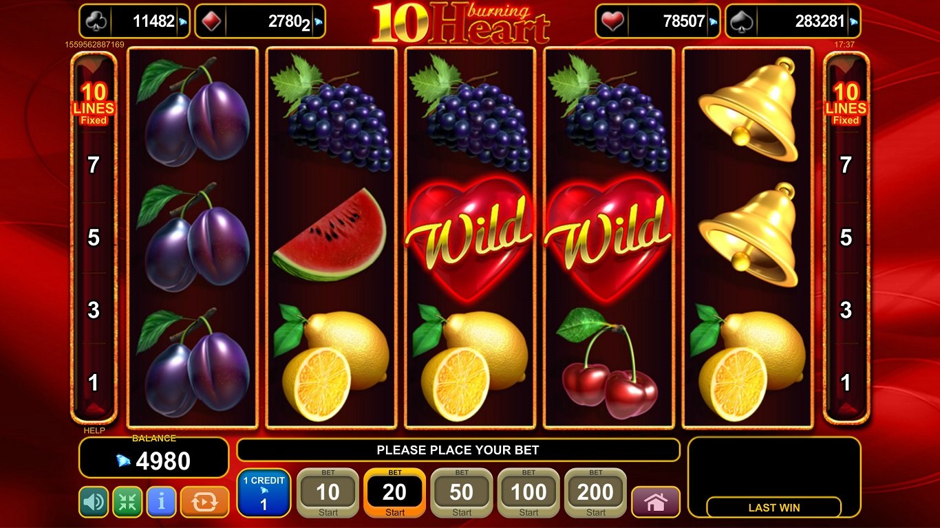 10 Burning Heart Slot