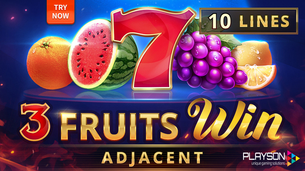 3 Fruits Win: 10 lines Slot
