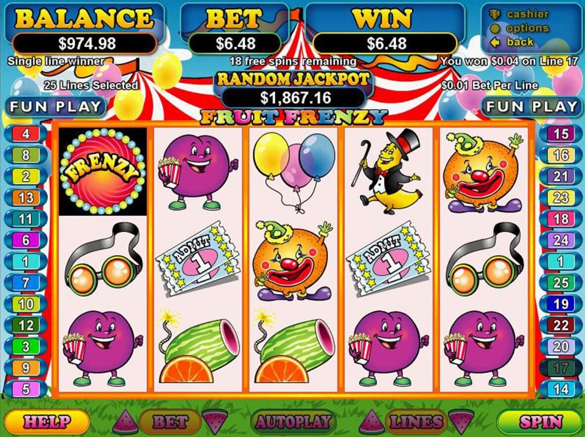 Fruit frenzy slot