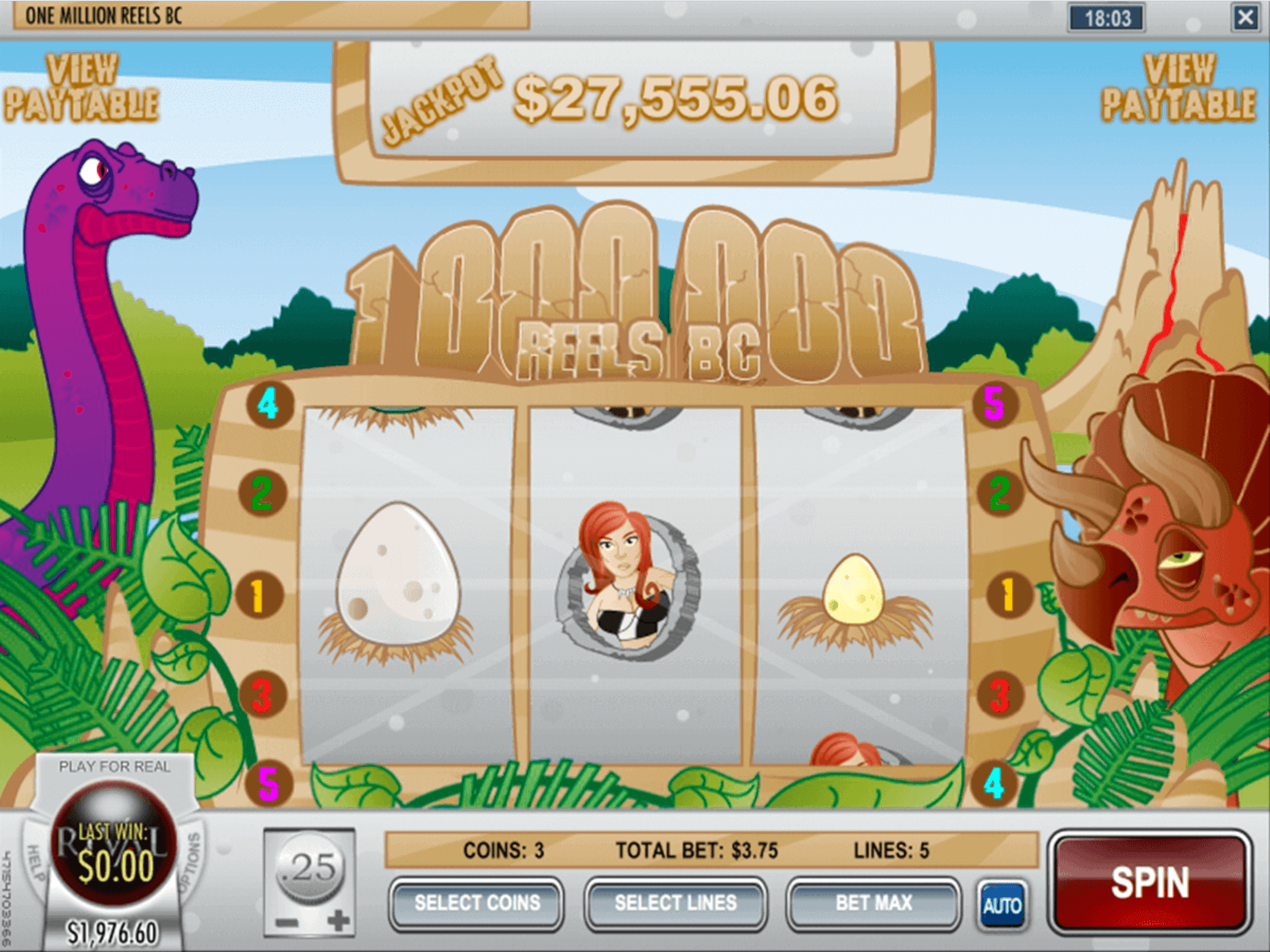 One Million Reels BC Slot
